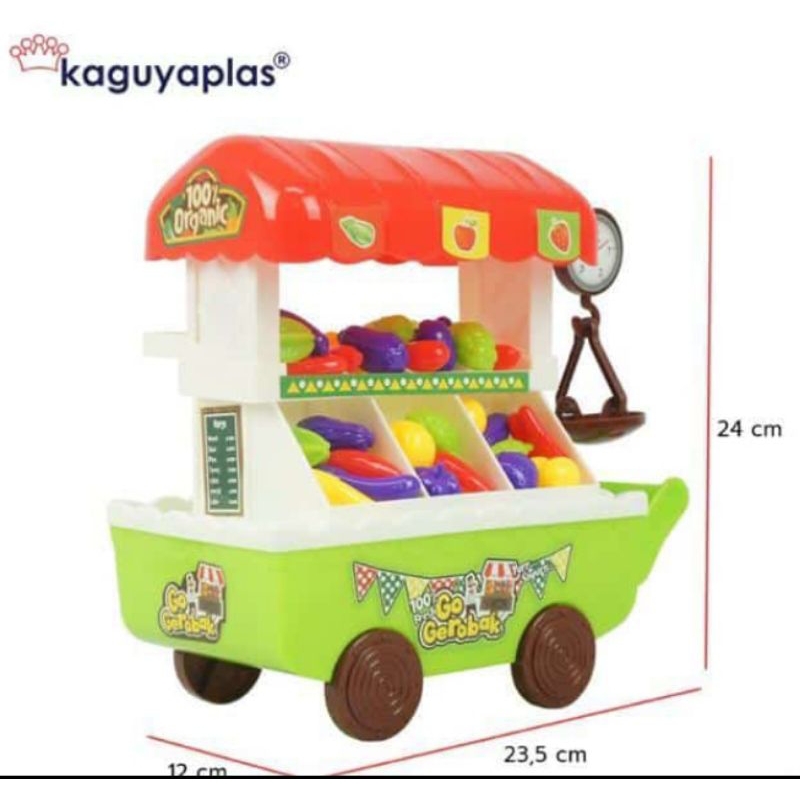 KGP 17 MAINAN GEROBAK Buah buahan dan Sayur Sayuran lucu plus timbangannya