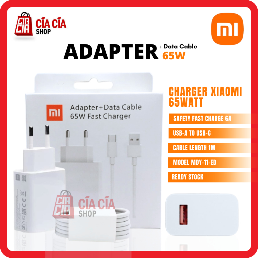 Charger Xiaomi 65W Usb Type C Adaptor Charging Xiaomi 65W Type C