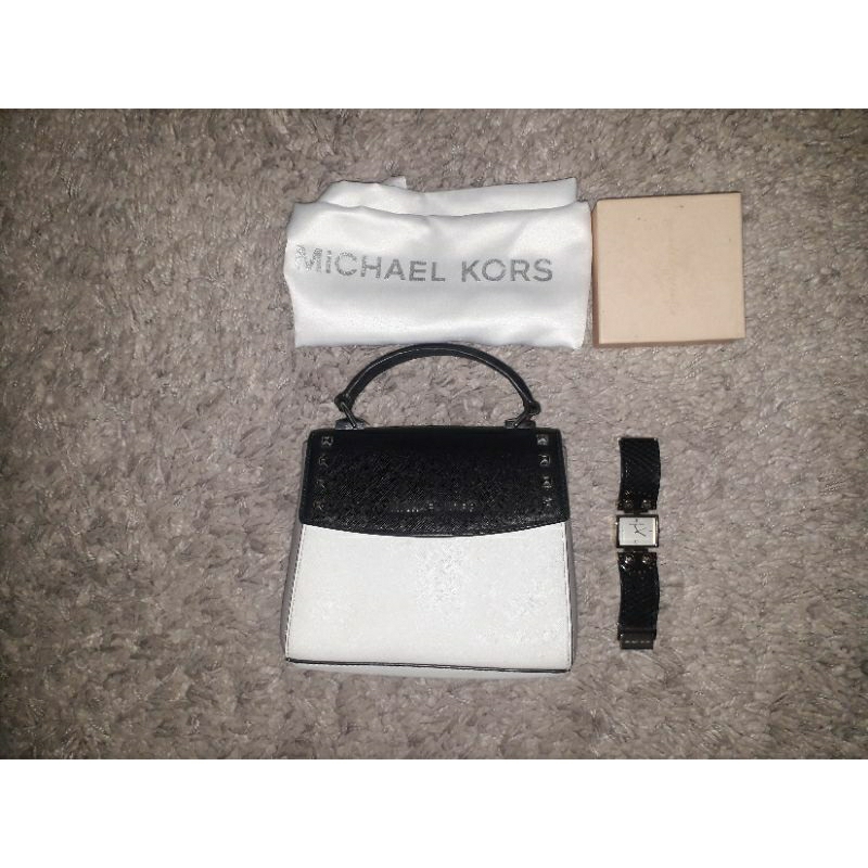 #SOLD# PAKET TAS DAN JAM TANGAN MICHAEL KORS PRELOVED
