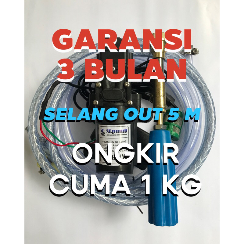 Alat cuci motor mini portable ac