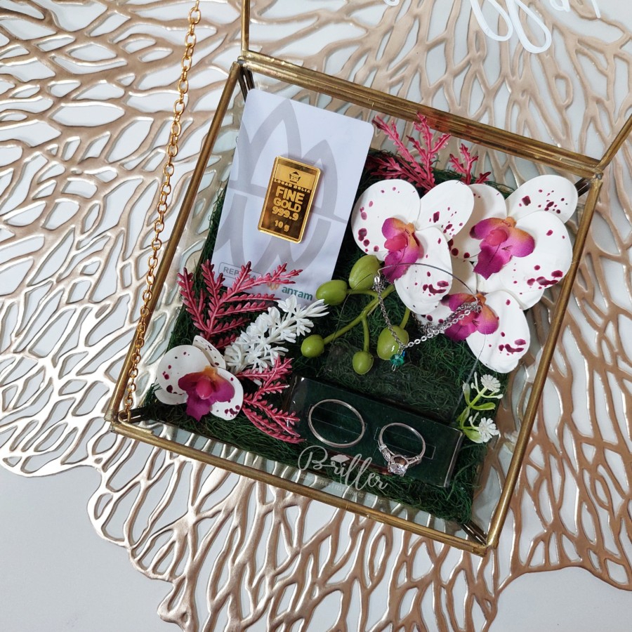 Mahar Box Perhiasan dan Logam Mulia | Kotak Mahar Pernikahan - Aubrey