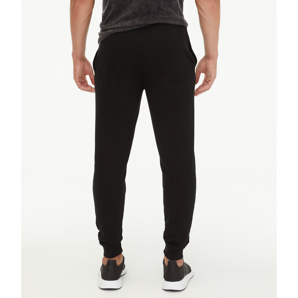 AEROPOSTALE Men Joggers Sweatpants Pria High Quality Fleece Original Black Hitam