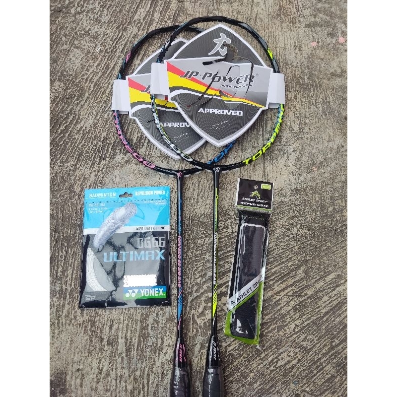 RAKET BADMINTON JP-POWER NANOMAX TORPEDO 88 ZIGZAG ORIGINAL 82GR HIGH TENSION