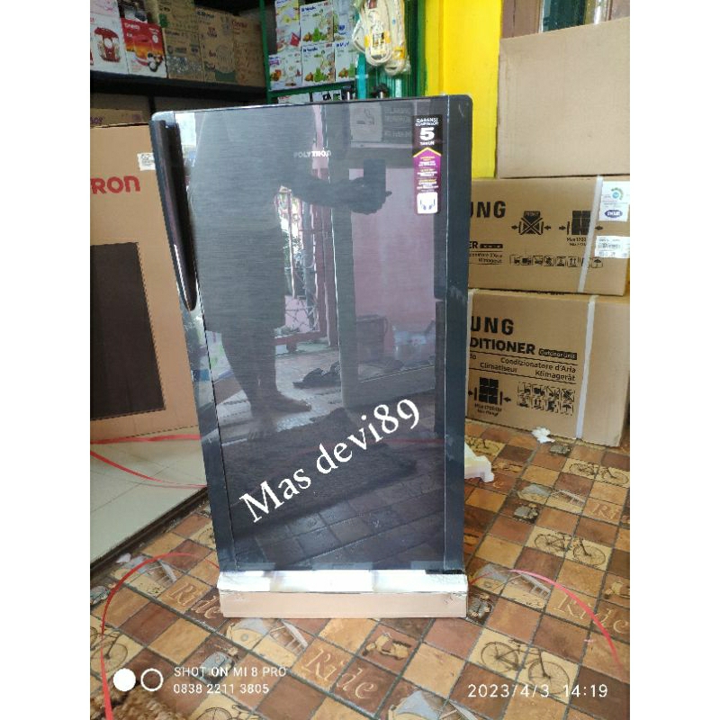 Kulkas Polytron 1 pintu new garansi resmi 5th