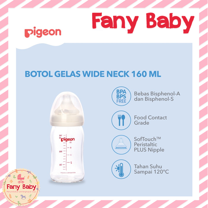 PIGEON BOTTLE PP WIDE NECK 160ML