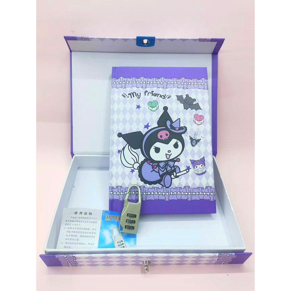 DIARY LOCK SANRIO CINAMMOROL DIARY KUNCI SANRIO KUROMI NOTEBOOK KUNCI MY MELODY DIARI KUNCI KADO ULANG TAHUN DIARY HARDCOVER @banyak