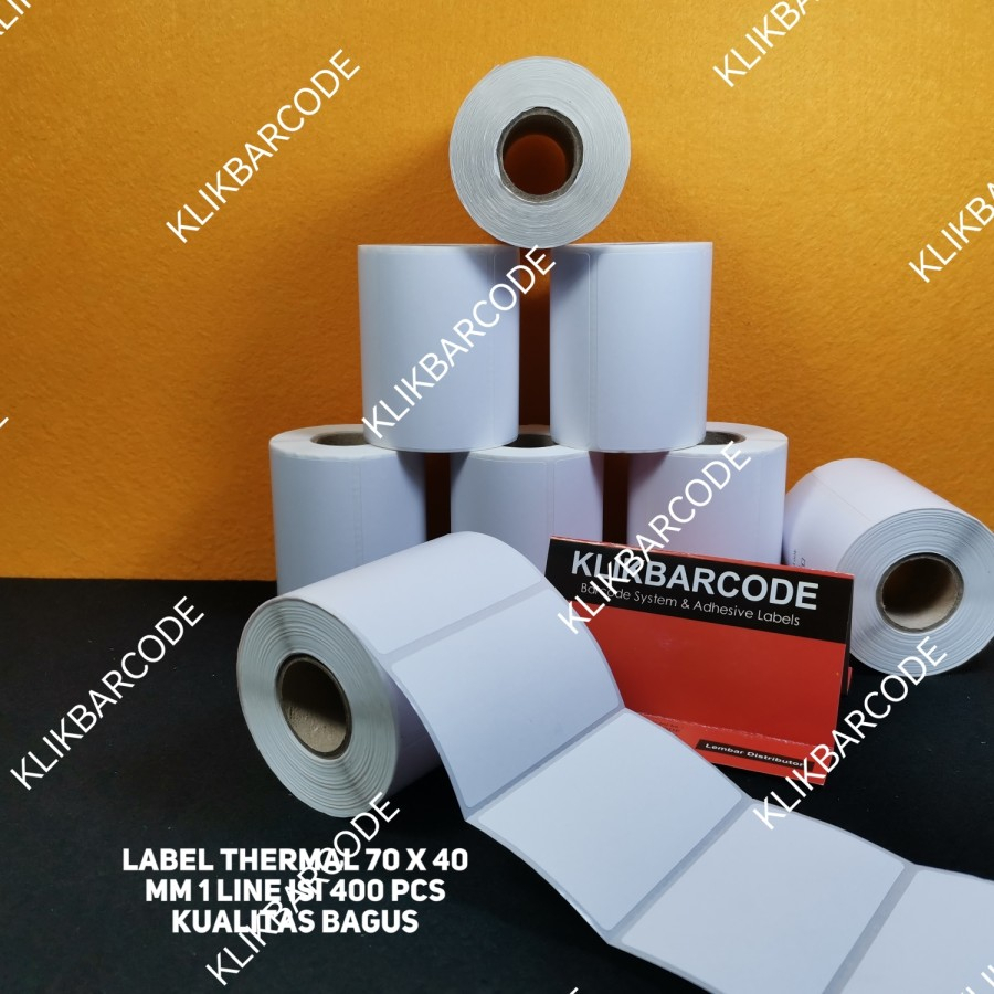 

Label Thermal Etiket obat Apotik Puskesmas 70x40 - 70 x 40 mm isi 400 Pcs