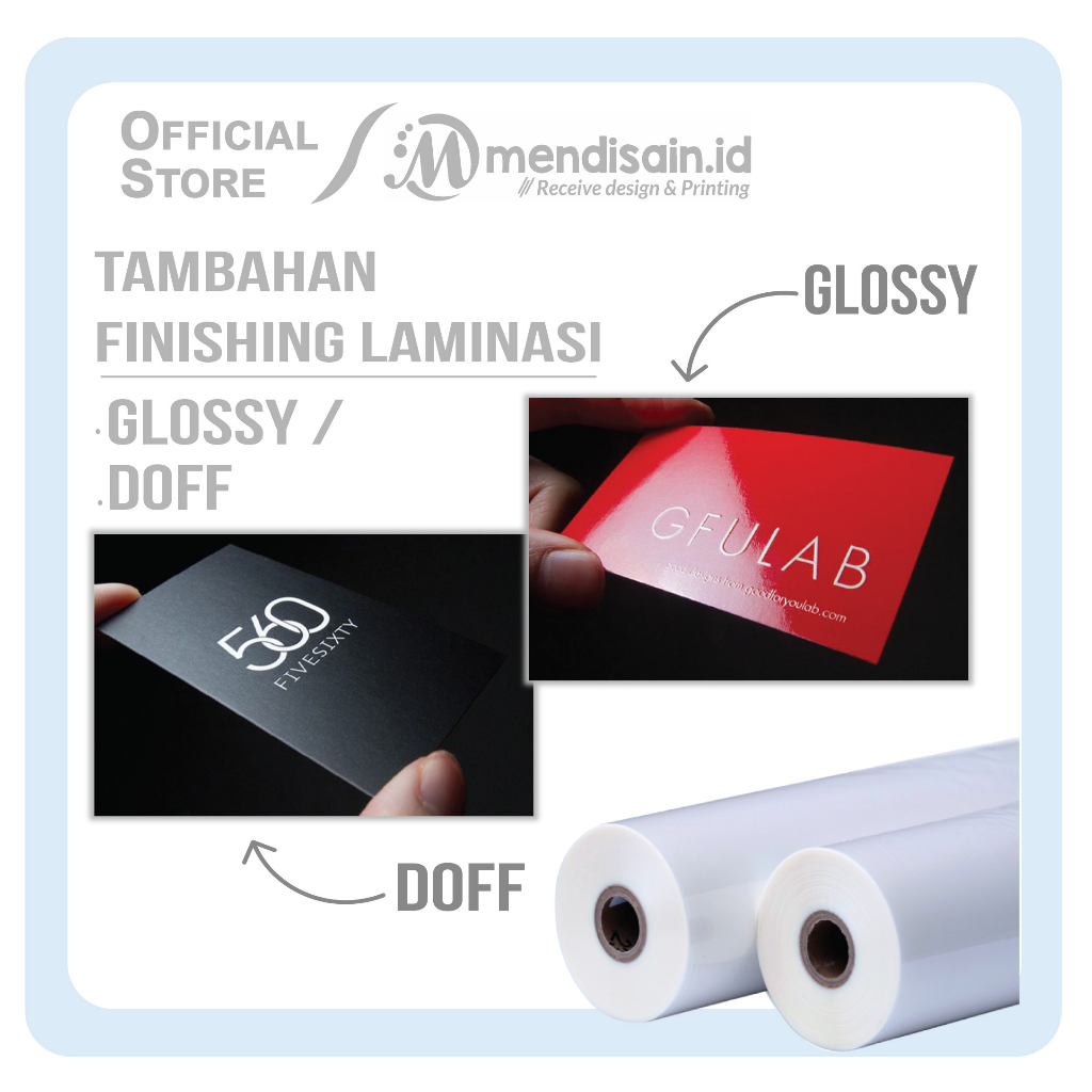 

EXTRA LAMINASI GLOSSY/DOFF