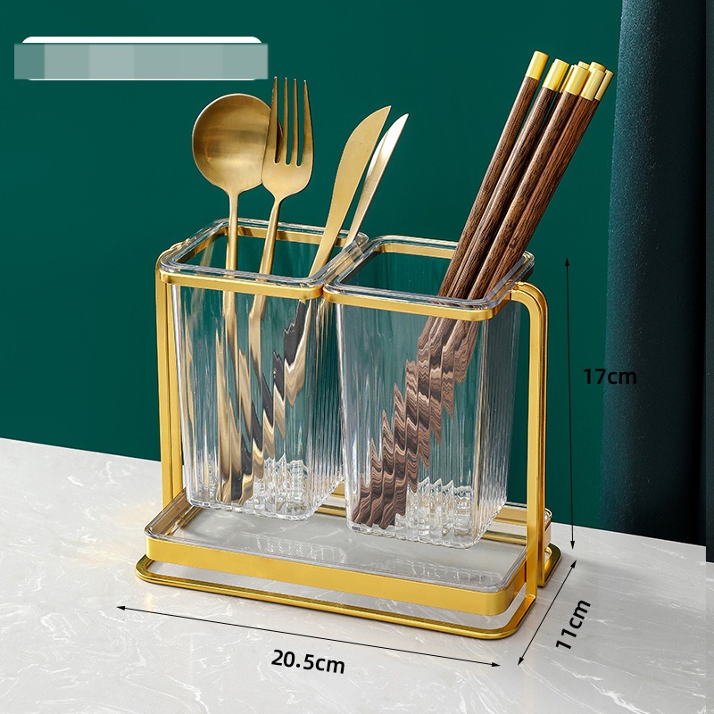 【Ready】TEMPAT SENDOK DAN GARPU GOLD /UTENSIL HOLDER/ TEMPAT SENDOK