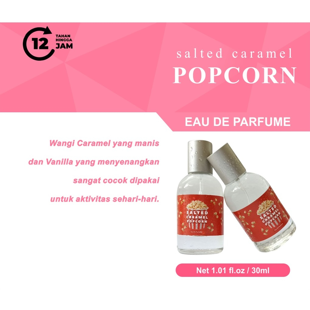 New EDP Parfum Popcorn Caramel - Salted Caramel Parfum Pria Wanita Unisex Parfum Narsis Graceful Day Ori Parfum Wanita Parfum Pemikat Pria - Parfum Viral Tahan Lama