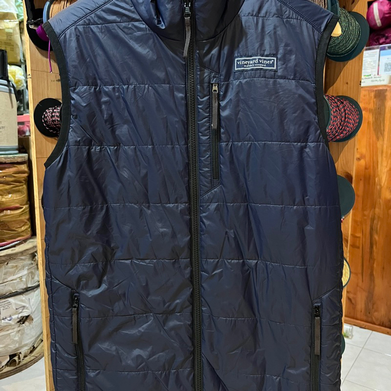 Vineyard Vines Vest black Rompi Vine Yard Vines windproof anti angin anti air hiking riding jaket ro