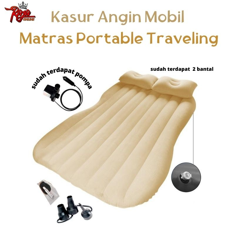 KSUR -Car Matress Kasur Angin Mobil Indoor Outdoor Dengan Pompa Angin