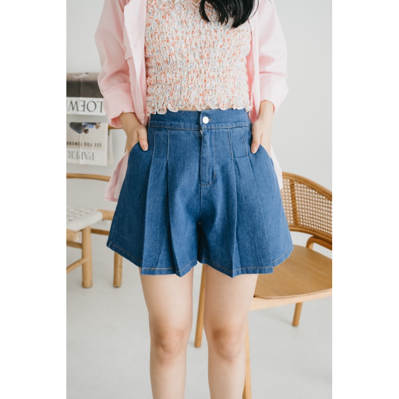 [ Keyclothingline ] Dolce Pants / Shorts Denim Wanita