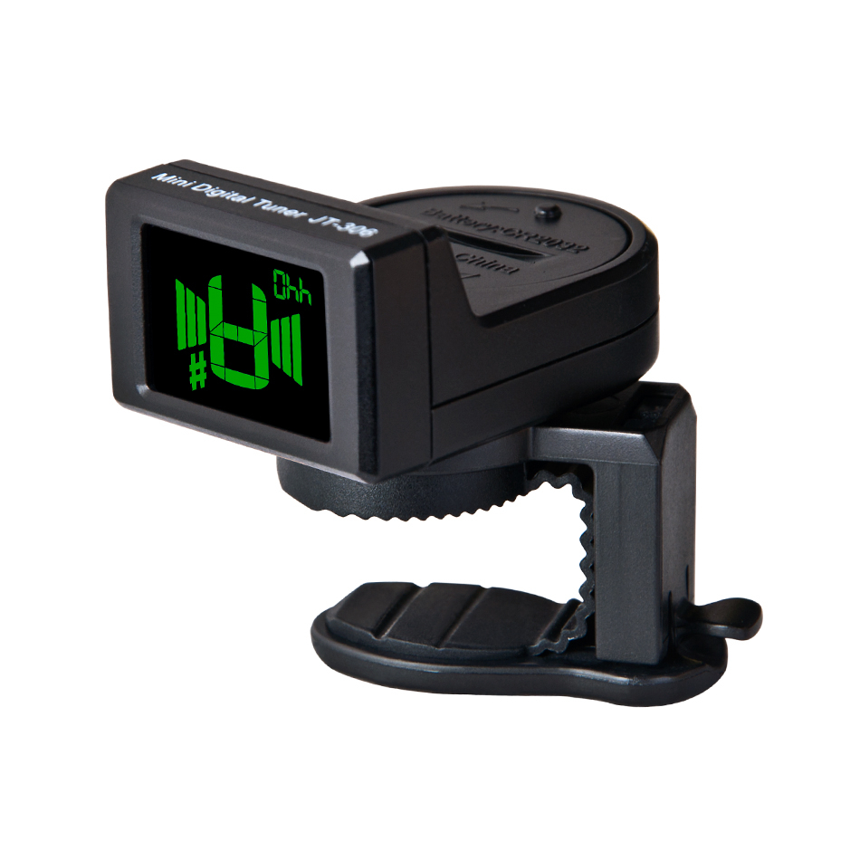 Mini Digital Tuner Gitar Clip On Kalibrasi 410 - 450 Hz LCD Display