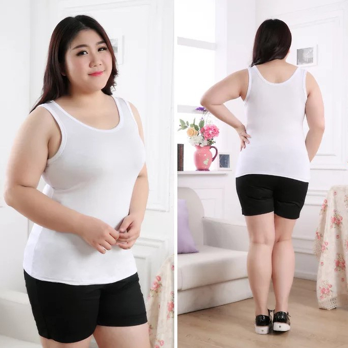 BEE - Singlet Wanita EXXEN / Jumbo / Tanktop Wanita Tali Lebar Jumbo