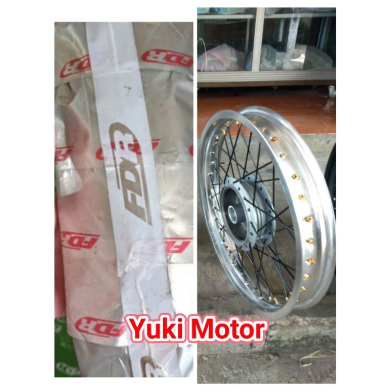 velg belakang Scorpio UK 250 ring 17 plus ban