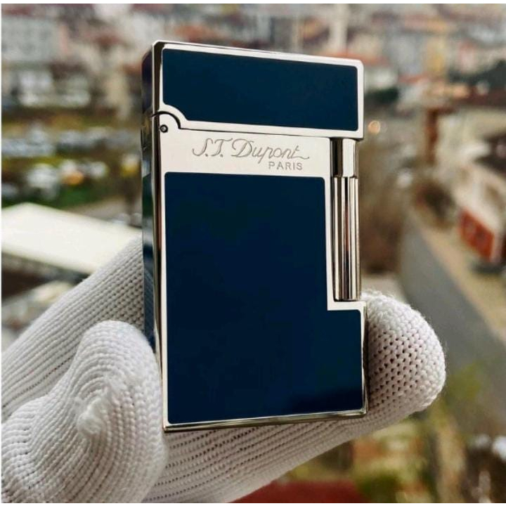 Korek Api S.t Dupont Black Silver Logo Besar Paris Super Premium Quality Import / Korek Api Unik / K