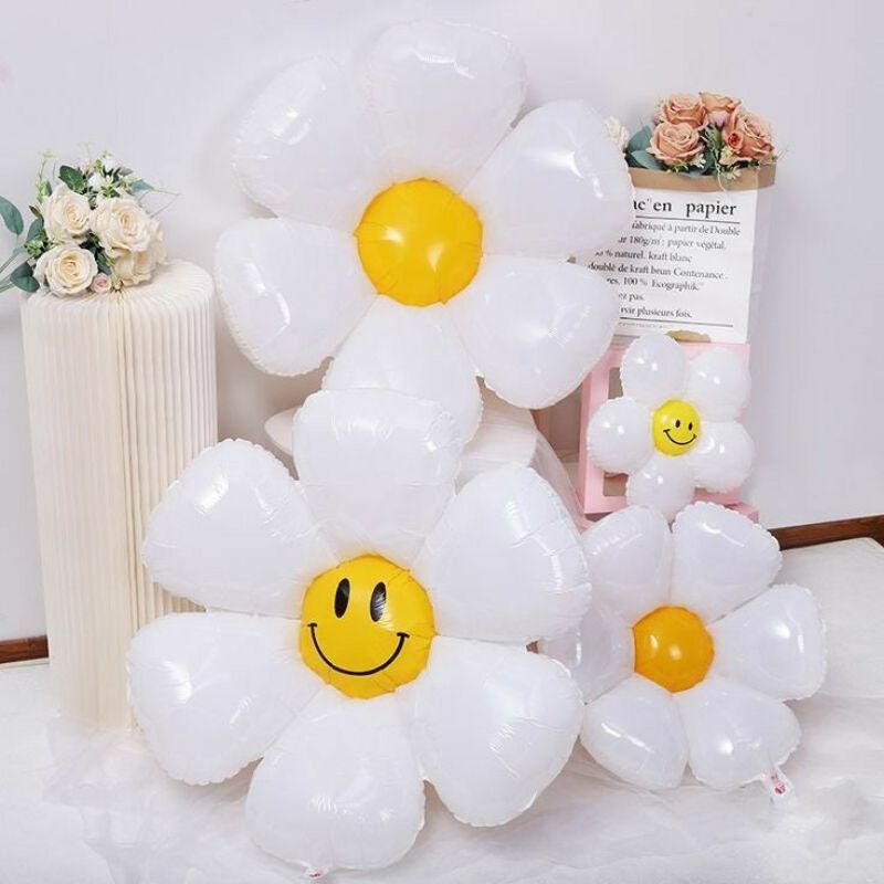 BALON FOIL BUNGA DAISY MATAHARI SMILE/BALON PENTUNG DAISY