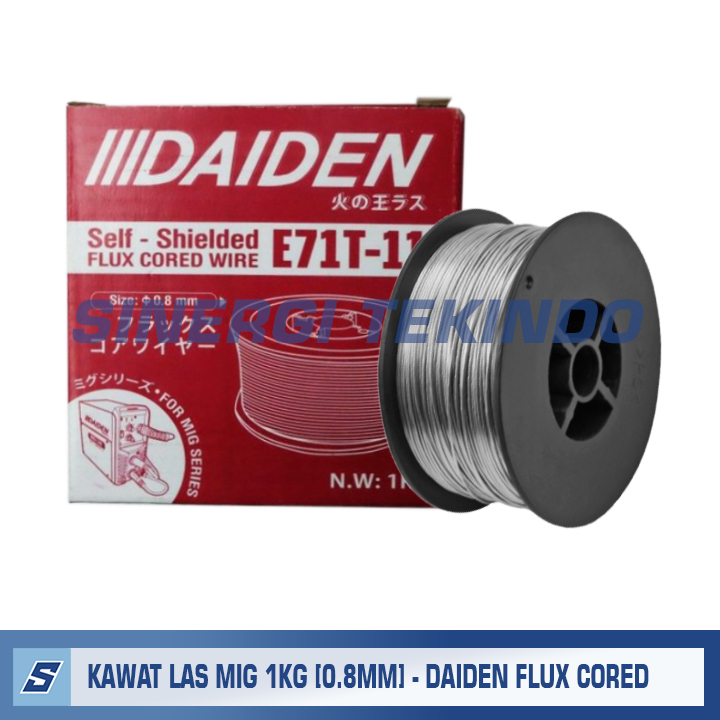 Kawat Las MIG 1KG [0.8MM] - DAIDEN E71T-GS Flux Cored Wire E 71 T GS