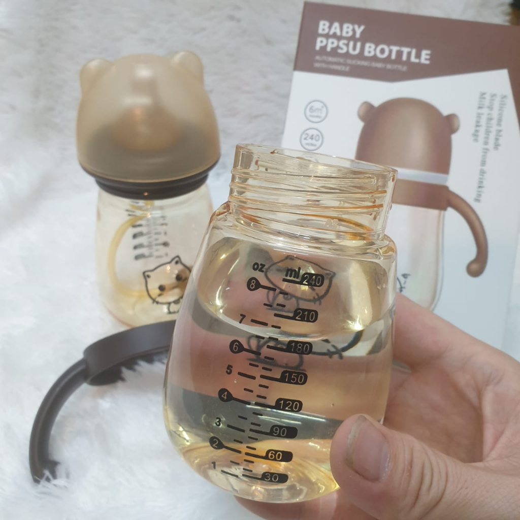 Botol Susu Bayi PPSU 240ML Gravity Ball BPA FREE / PPSU Botol Susu Dot Bayi