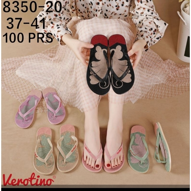 08350-22J Sandal Jepit Rematik Refleksi Verotino Sendal Duri Terapi Kesehatan Akupuntur Glanzton