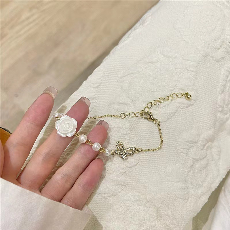 Gelang Titanium Lapis Emas Fashion Korea Perhiasan Aksesoris Gelang Kaki Model Pantai Dan Gelang Tangan Wanita Import Tangan Rantai Adjustable