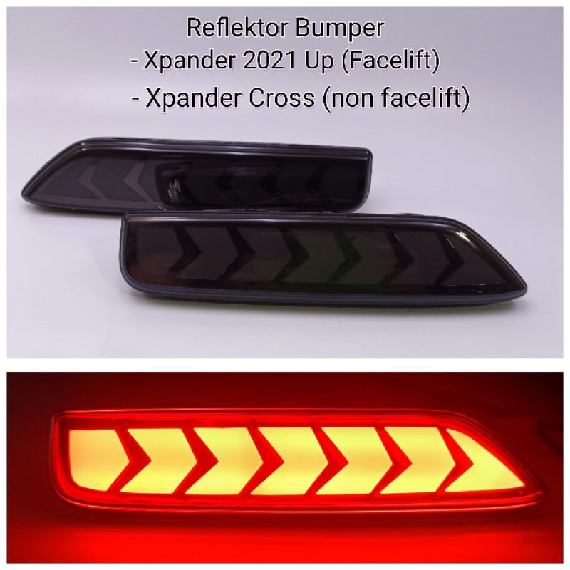 Reflektor bumper / mata kucing xpander facelift 2021 / xpander cross nom facelift