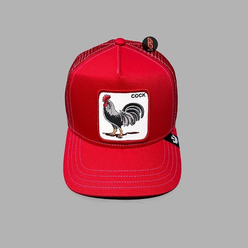 TOPI ORIGINAL GOORIN BROS TRUCKER TONAL COCK RED