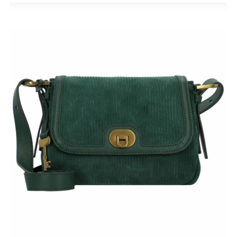Tas Harper Small Flap Crossbody Pine Green