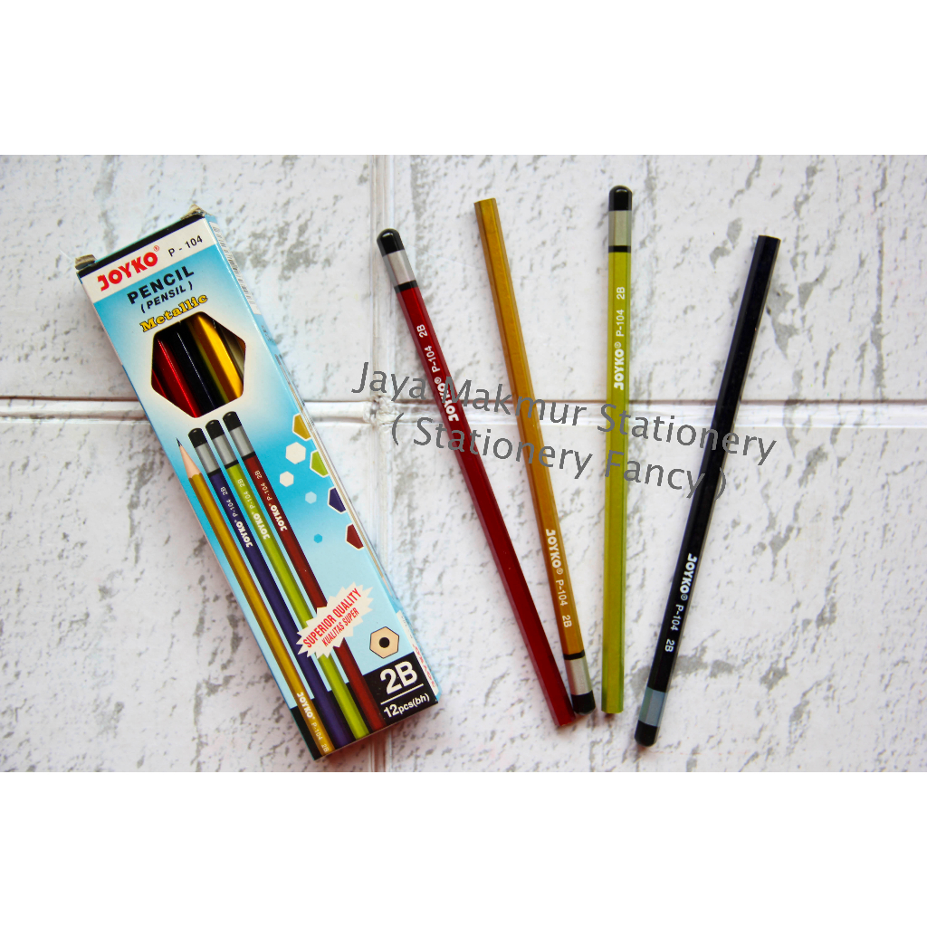 Pensil 2B Joyko metallic P-104