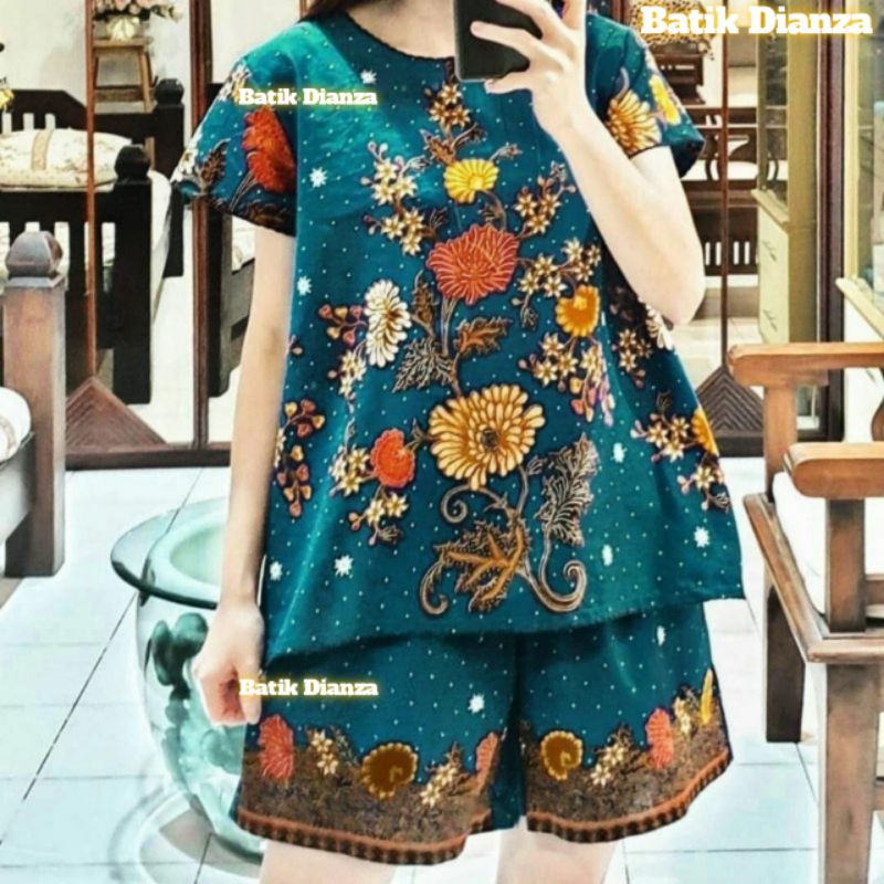 SETELAN BATIK UNGGUL JAYA/SETELAN BATIK CELANA PENDEK