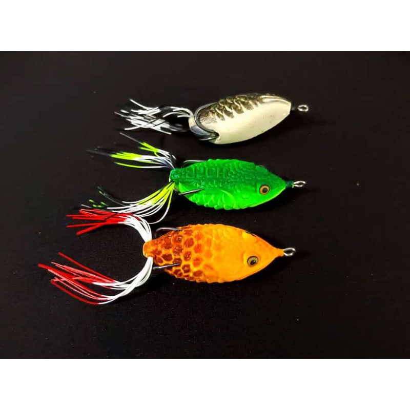 SOFT FROG SKIRT GAMMA LURE UKURAN 7CM. BERAT 12 GRAM
