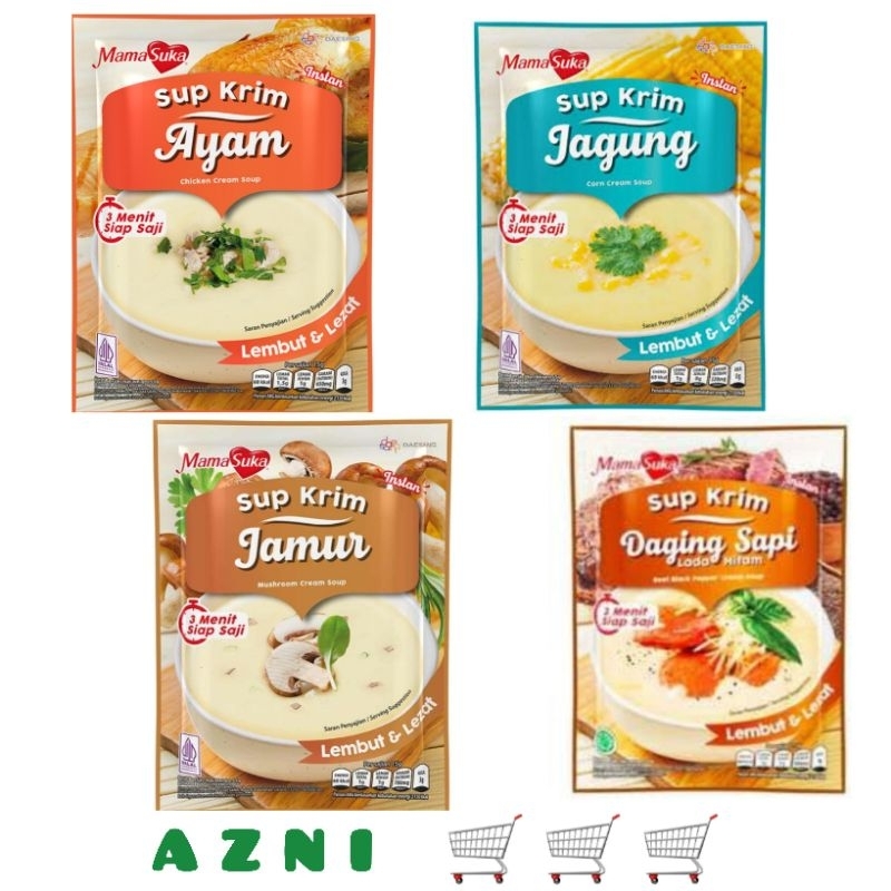 

MamaSuka Sup Krim 55 Gr - Jamur/ Jagung/ Ayam/ Sapi/ Sayur/ All Varian