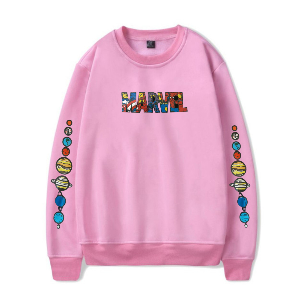 Sweatshirt Crewneck Marvel Premium Original Size M-XXL ( Pria &amp; Wanita )