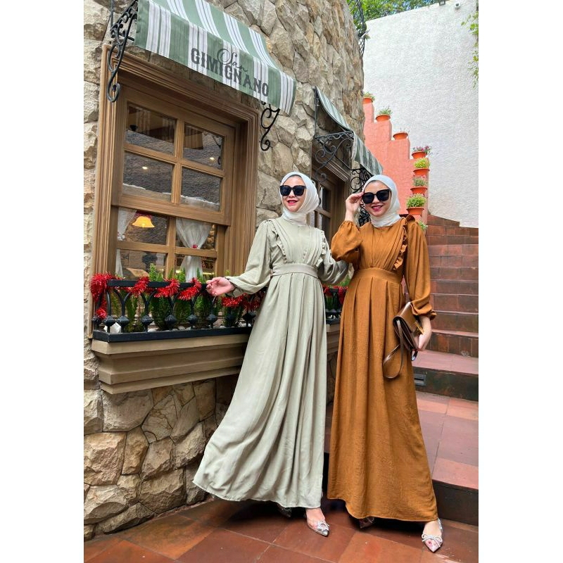 Ardila Maxy, GAMIS LEBARAN POLOS CANTIK MODIS FIT XXL LD 120 BAHAN CRINCLE AIRFLOW IMPORT ZIPPER BUSUI TERMURAH TERLARIS OOTD KEKINIAN TERLARIS