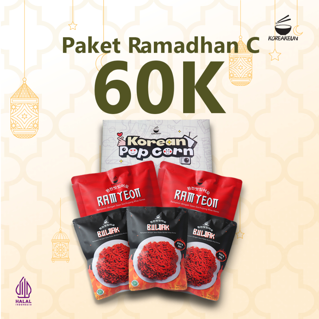 3 Buldak + 2 Ramyeon + Popcorn Paket Ramadhan