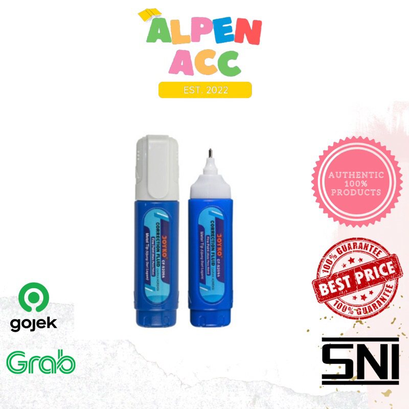 

JOYKO Correction Fluid CF - S209 | Tip Ex Cair S-209 | Tipe X