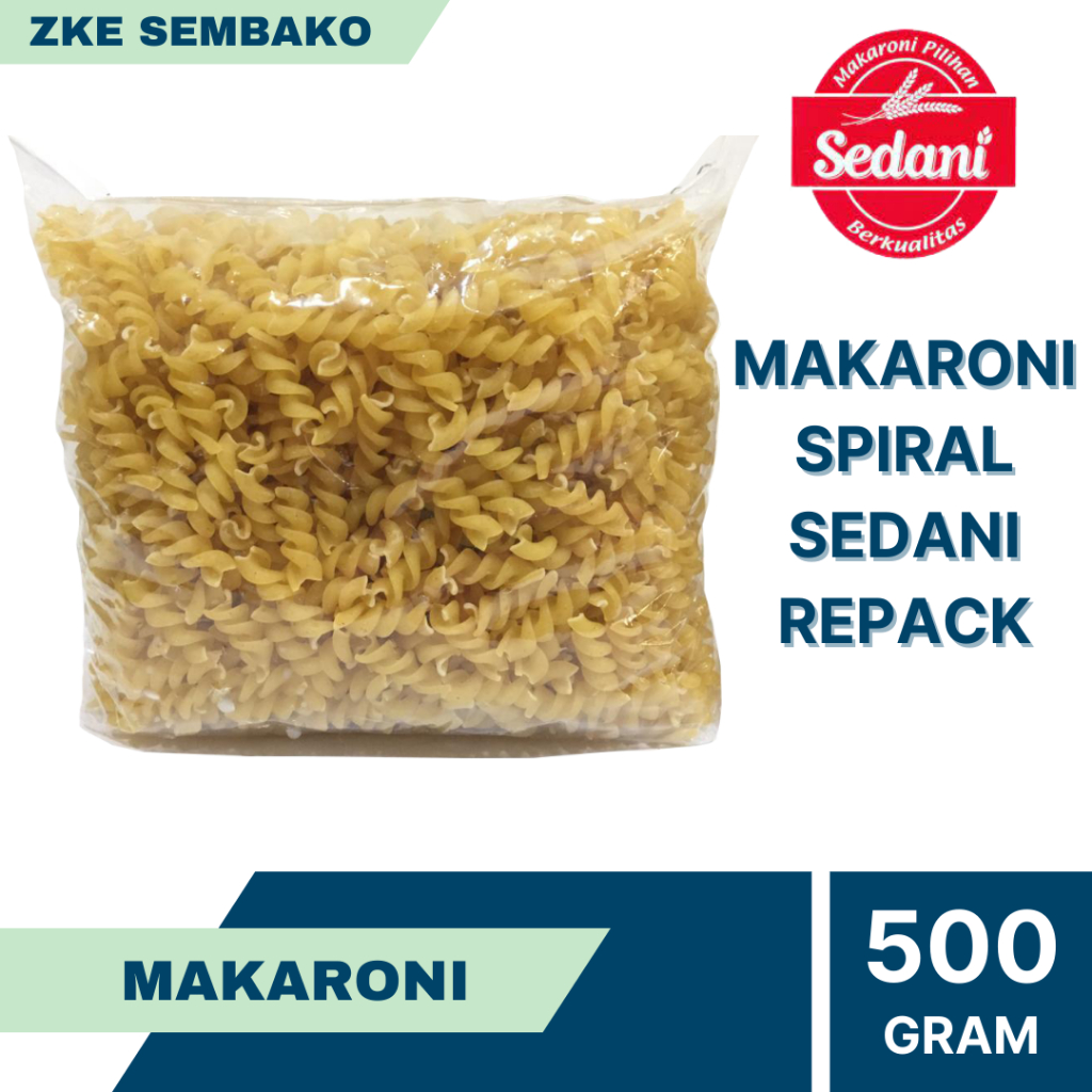 Makaroni Spiral / Pasta Sedani Repack 500gr