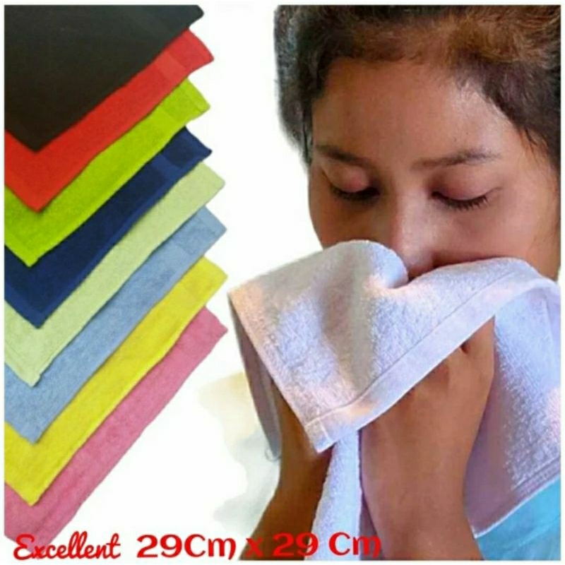 SAPU TANGAN HANDUK WARNA EXCELLENT - HANDUK MUKA - SOUVENIR
