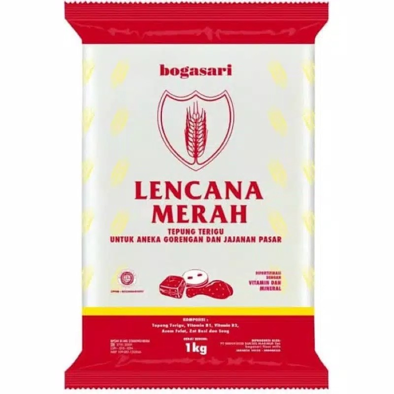

Tepung Terigu Lencana Merah 1 kg