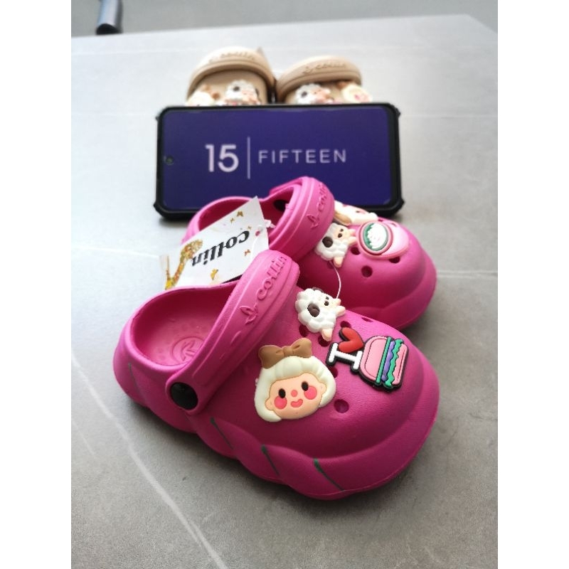 NEW ! ! BIG SALE！！Size：30-35 Sandal Sendal Anak Perempuan Usia 8- 12 Tahun CUTE GIRL Bahan Eva Karet / BABY Girl 6130-8T