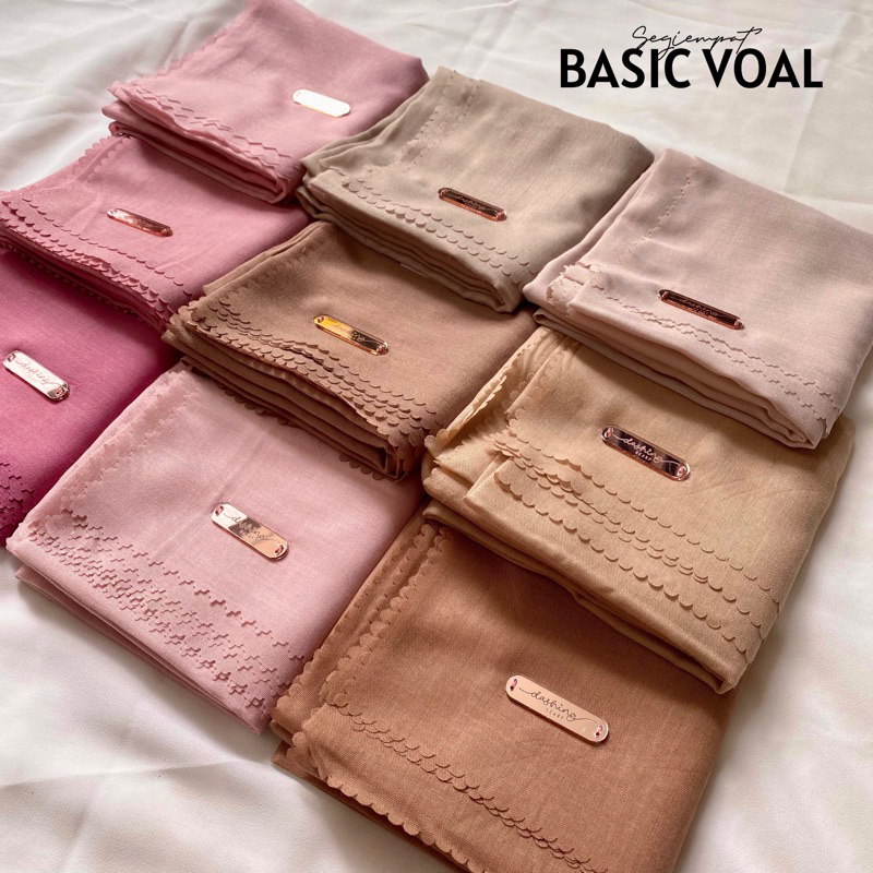 [𝗖𝗟𝗘𝗔𝗥𝗔𝗡𝗖𝗘 𝗦𝗔𝗟𝗘]  SEGIEMPAT VOAL BASIC | HIJAB VOAL | SEGIEMPAT VOAL BASIC LASERCUT