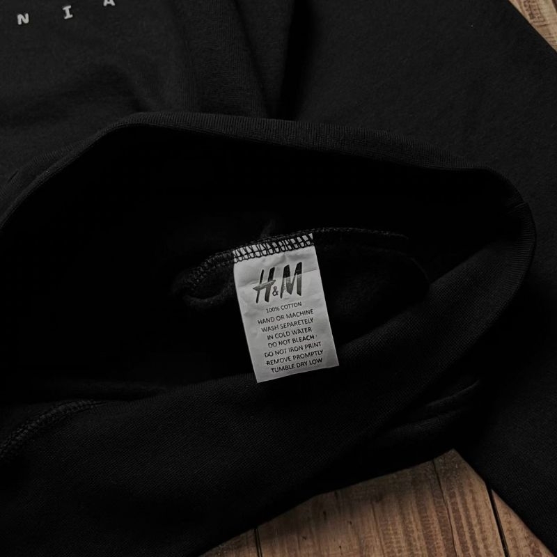 SWEATER RUGBY H&amp;M X LOSANGELES HITAM AUTHENTIC PREMIUM