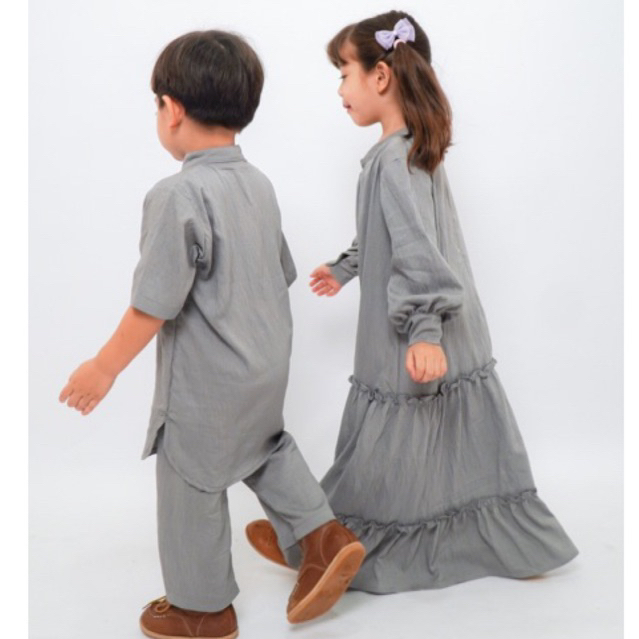 TABINA.KIDSWEAR - NABIL GAMIS & NADIEM KOKO KURTA SETELAN COUPLE LEBARAN HARI RAYA ADEM DAN TIDAK GE