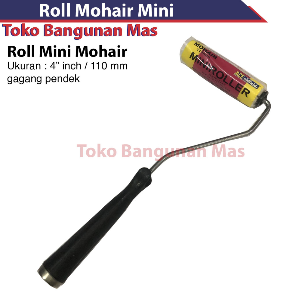 ROLL ACE OLDFIELDS Mohair kecil gagang pendek / Roll Mini Mohair