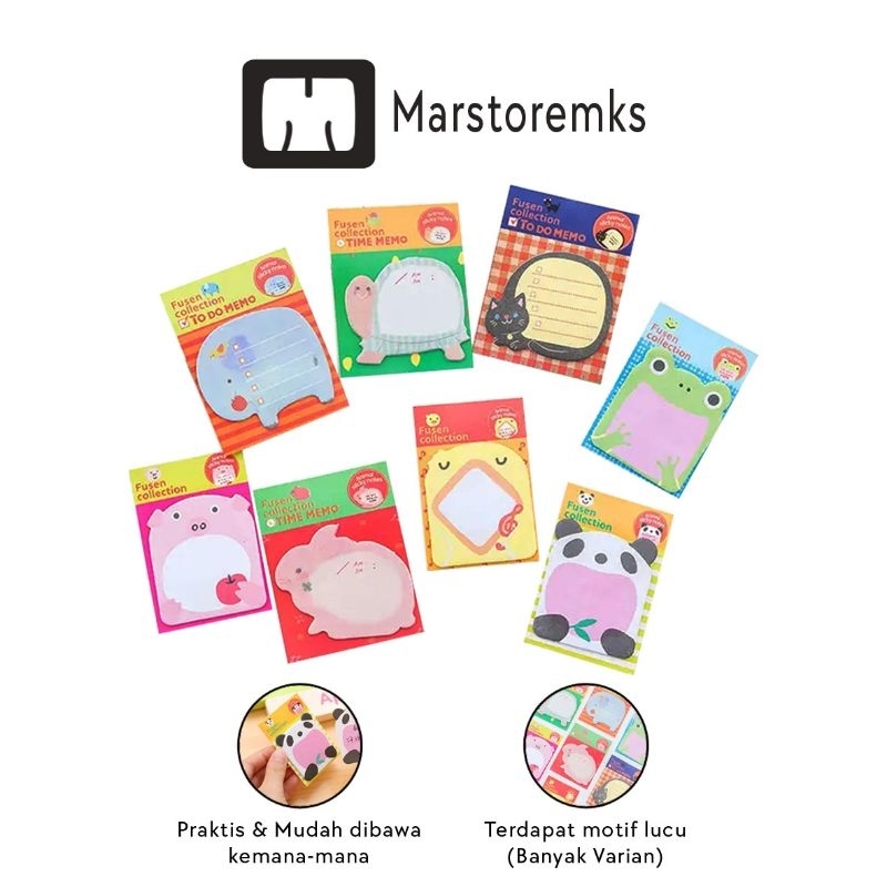 

Animal Sticky Notes Memo / Sticky Notes Lucu / Sticky Notes Memo Animal