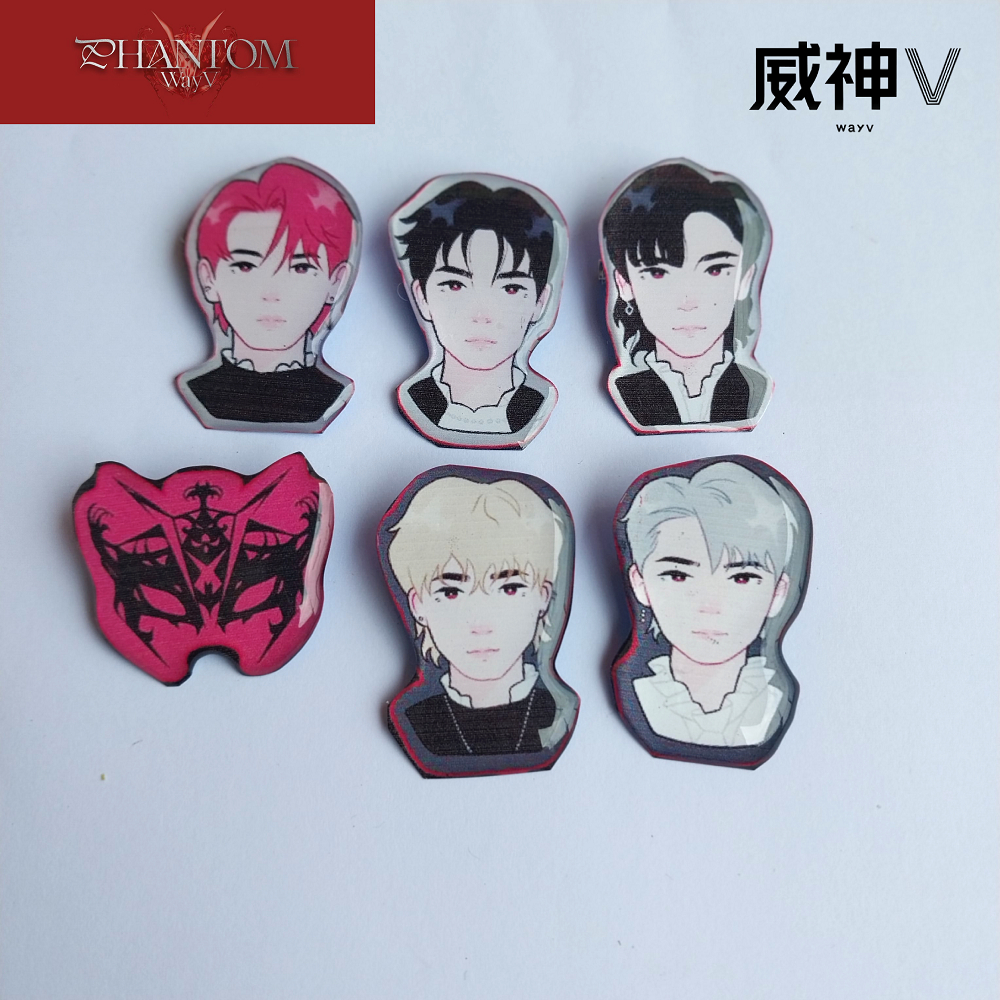 BROS WAYV PHANTOM PIN SET ISI 6 PCS