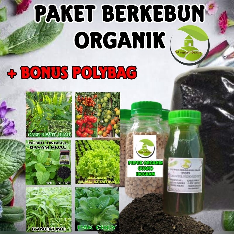 Paket berkebun organik lengkap murah