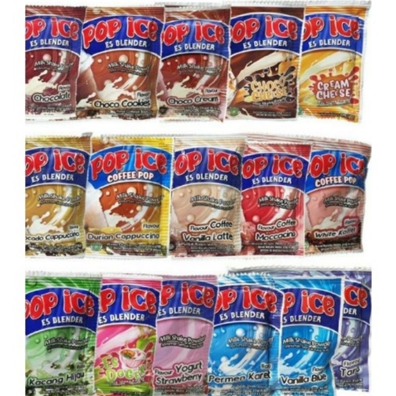 

POP ICE 1 RENCENG ALL VARIAN ,ICE BLENDER HALAL MUI,