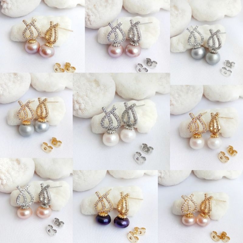 Anting mutiara lombok|Anting mutiara asli|Giwang mutiara lombok|Giwang mutiara air tawar|Giwang muti